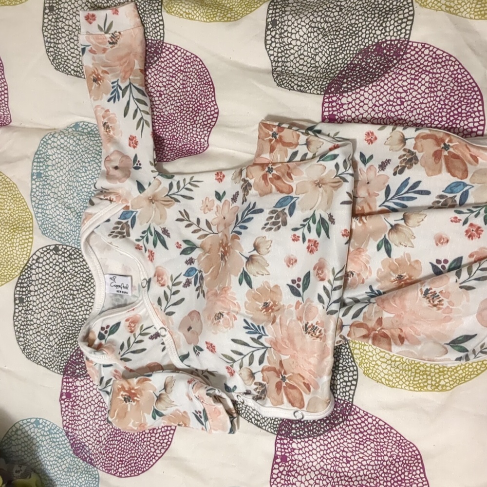 Copper Pearl newborn knotted gown